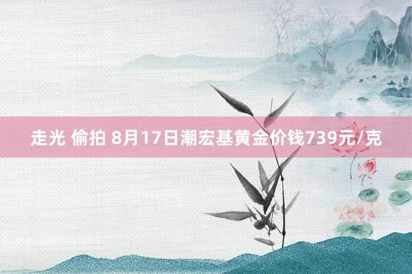 走光 偷拍 8月17日潮宏基黄金价钱739元/克