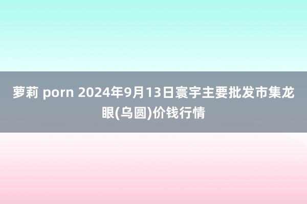 萝莉 porn 2024年9月13日寰宇主要批发市集龙眼(乌圆)价钱行情