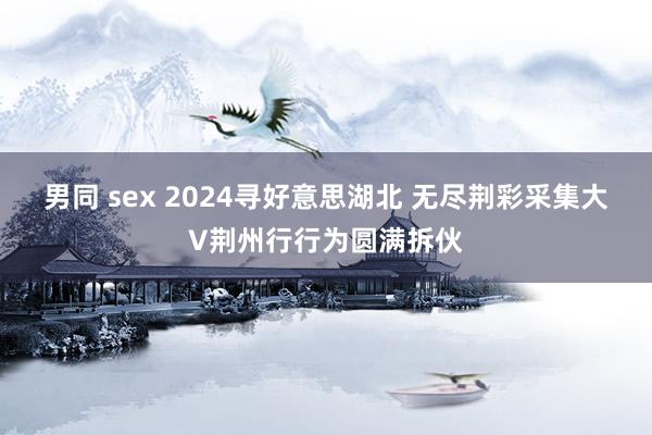 男同 sex 2024寻好意思湖北 无尽荆彩采集大V荆州行行为圆满拆伙