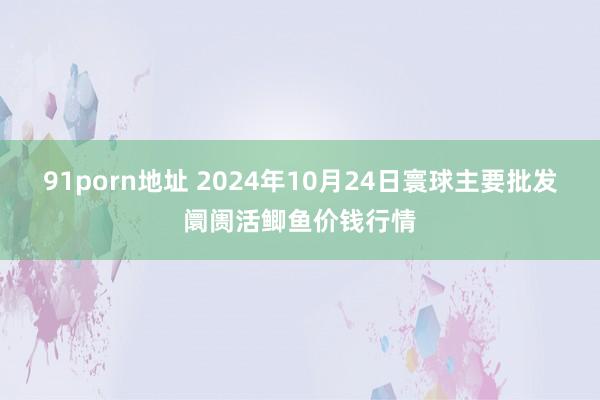 91porn地址 2024年10月24日寰球主要批发阛阓活鲫鱼价钱行情