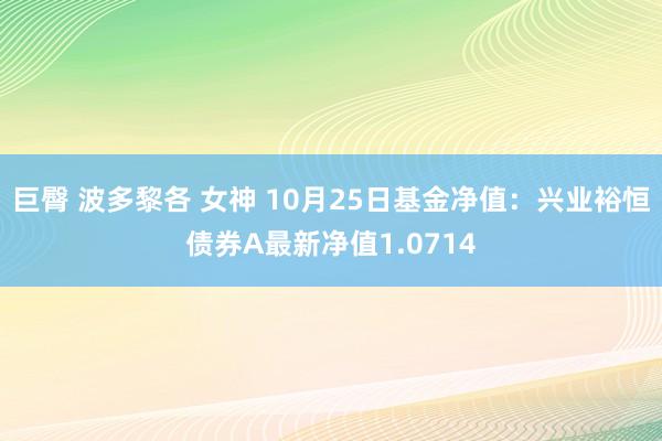 巨臀 波多黎各 女神 10月25日基金净值：兴业裕恒债券A最新净值1.0714