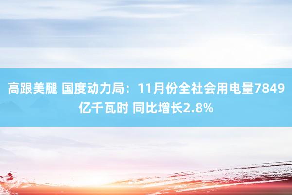 高跟美腿 国度动力局：11月份全社会用电量7849亿千瓦时 同比增长2.8%