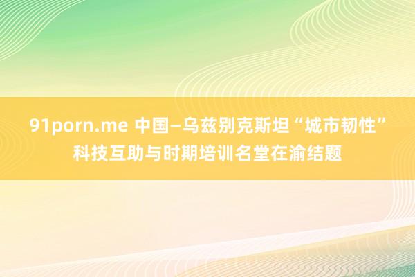 91porn.me 中国—乌兹别克斯坦“城市韧性”科技互助与时期培训名堂在渝结题