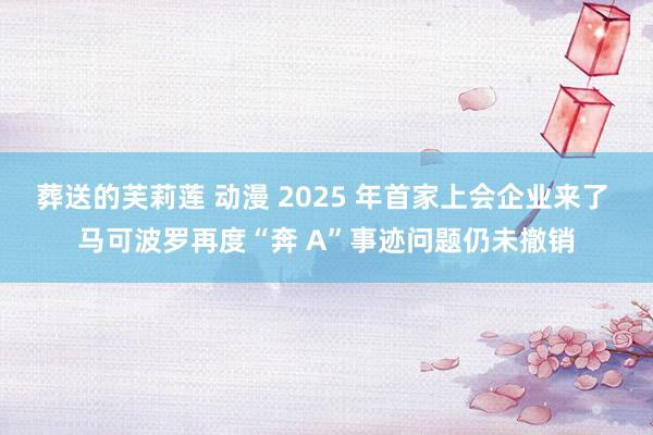 葬送的芙莉莲 动漫 2025 年首家上会企业来了 马可波罗再度“奔 A”事迹问题仍未撤销